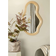 ferm LIVING Pond Medium Rattan Natural Vægspejl 40x72.5cm