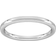 Goldsmiths D Shape Standard Milgrain Edge Wedding Ring - White Gold