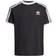 adidas Originals Junior 3 Stripe T-Shirt - Black