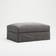 Decotique Le Grand Air Dark Grey Foot Stool 30cm