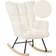 Beliani Oulu White Rocking Chair 104cm