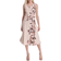 DKNY Women's Cowlneck Sleeveless Fit & Flare Dress - Elegant Beige Multi