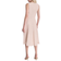 DKNY Women's Cowlneck Sleeveless Fit & Flare Dress - Elegant Beige Multi