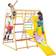 Costway 8 in 1 Wooden Jungle Gym Playset with Slide & Monkey Bars