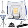 Soozier Baseball Practice Set w/ Catcher Net And Tee Stand For Pitching Fielding