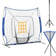 Soozier Baseball Practice Set w/ Catcher Net And Tee Stand For Pitching Fielding