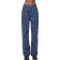 Pieces Nova Hw Wide Fit Jeans - Dark Blue Denim