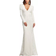 Tadashi Shoji Irelina Puff Sleeve Embroidered Gown - Ivory