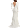 Tadashi Shoji Irelina Puff Sleeve Embroidered Gown - Ivory