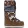 Moon Boot Icon Flower-Print Boots - Brown/Elephant Grey