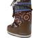 Moon Boot Icon Flower-Print Boots - Brown/Elephant Grey