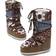 Moon Boot Icon Flower-Print Boots - Brown/Elephant Grey