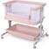 Costway Baby Bassinet Bedside Sleeper with 6-Level Adjustable Height 25x34.5"