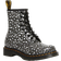 Dr. Martens 1460 Leopard Smooth Leather Lace Up Boots - Gunmetal