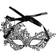 Hisab Joker Crochet Baroque Eye Mask Black