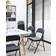 Beliani Metal Dark Grey Kitchen Chair 77cm 4pcs