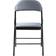 Beliani Metal Dark Grey Kitchen Chair 77cm 4pcs