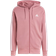 adidas Essentials French Terry 3 Stripes Full Zip Hoodie - Pink