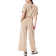 Spanx AirEssentials Cropped Wide Leg Jumpsuit - Tahini