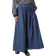 Neo Noir Yara Denim Long Skirt - Dark Blue