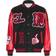 True Religion Chenille Logo Patch Varsity Jacket - Black/Red