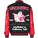 True Religion Chenille Logo Patch Varsity Jacket - Black/Red