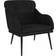 vidaXL Velor Black Armchair 80cm