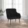 vidaXL Velor Black Armchair 80cm