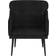 vidaXL Velor Black Armchair 80cm