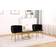 HYGRAD Modern Black Kitchen Chair 72cm 2pcs