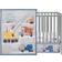 Bedtime Originals Construction Zone Trucks Nursery Baby Crib Bedding Set 3pcs 28x52"