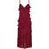 Neo Noir Palazzo Burnout Dress - Burgundy