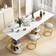 Costway Rectangular Small Space White Dining Set 28x43"