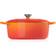 Le Creuset Volcanic Signature Cast Iron Oval med lock 4.1 L