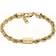 Armani Exchange OFFICIAL STORE Gold-tone Stainless Steel Chain Bracelet