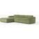 Westwing Collection Melva Olive Green Soffa 319cm 4-sits