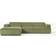 Westwing Collection Melva Olive Green Soffa 319cm 4-sits