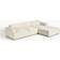 Westwing Collection Melva Off-White Sofa 319cm 4-Sitzer