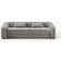 Westwing Collection Eliot Dark Gray Sofa 230cm 3 Seater