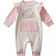 Adidas Baby FT Ruffle Slv Coverall F24 - Chalk White Melange (IV4176)