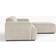 Westwing Collection Melva Hell Beige Sofa 319cm 4 personers