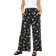 Yours Curve Print Wide Leg Trouser - Black Daisy