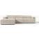 Westwing Collection Melva Light Beige Soffa 319cm 4-sits