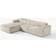 Westwing Collection Melva Light Beige Soffa 319cm 4-sits