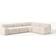 Westwing Collection Wolke Curly Hellbeige Soffa 349cm 4-sits