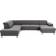 Xora Living Landscape Dark Grey Sofa 320cm 5 Seater