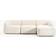 Westwing Collection Modular Cream White Sofa 277cm 3 personers