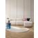 Westwing Collection Modular Cream White Sofa 277cm 3 personers