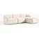 Westwing Collection Modular Cream White Sofa 277cm 3 personers