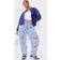 PrettyLittleThing Light Wash Ripped Mom Jeans - Light Blue Wash